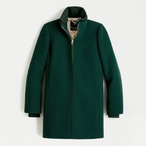 J CREW Lodge Coat in Italian Stadium-Cloth Wool
